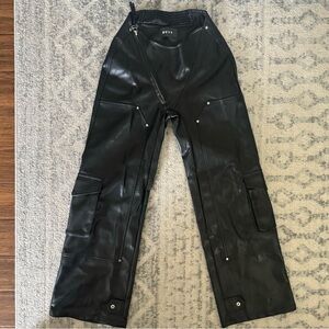 Ruve leather cargo pants xs